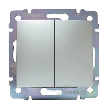 Vypínač č.5B VALENA hliník 770108