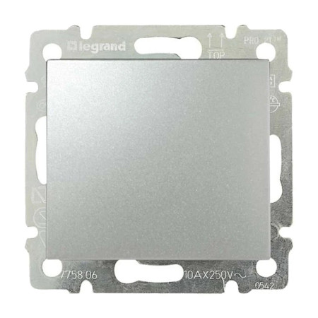 Vypínač č.7 VALENA hliník 770107