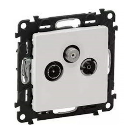 Zásuvka VALENA LIFE TV+R+SAT hviezd. biela 753152