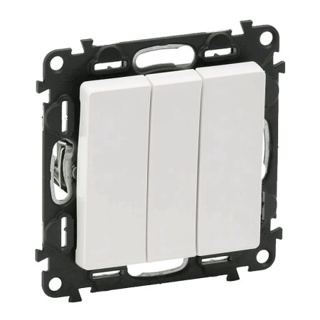 Vypínač č.1 VALENA LIFE biely 752103 trojnásobný