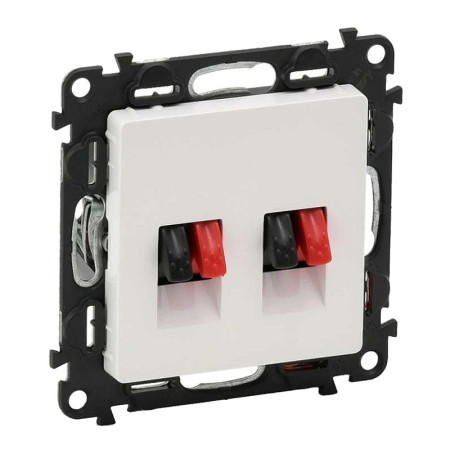 Zásuvka reproduktorová dvojitá VALENA LIFE biela 753178