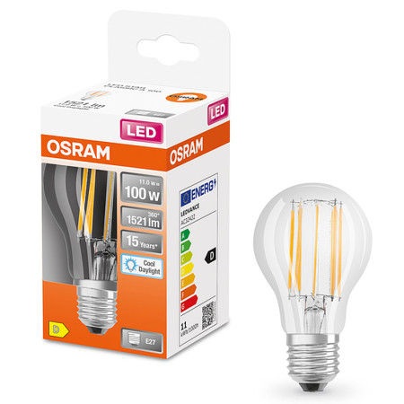 Žiarovka OSRAM LED SCLA100 E27 11W/865 FILAMENT