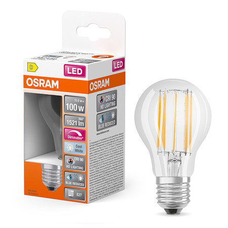 Žiarovka OSRAM LED SPCLA100D E27 11W/940 FILAMENT DIM CRI90