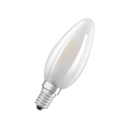 Žiarovka OSRAM LED SCLB40 E14 4W/827 2balenie FILAMENT FR matná BASECLB40 sviečka