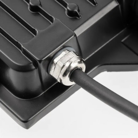 Reflektor LED 10W+PIR 4000K čierny IP65 G-TECH GT-GCR10W-40