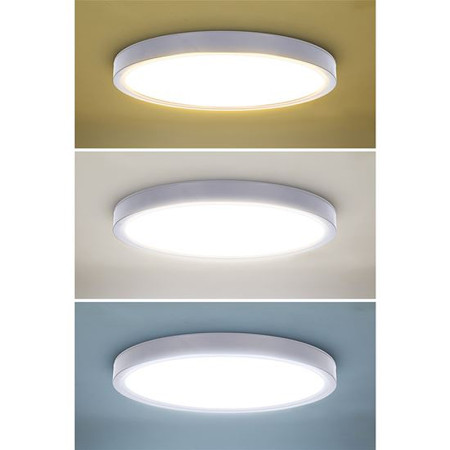 Stropnica LED 300mm 36W 3-6000K CCT+DO 2700lm IP20 biele SOLIGHT WO8019