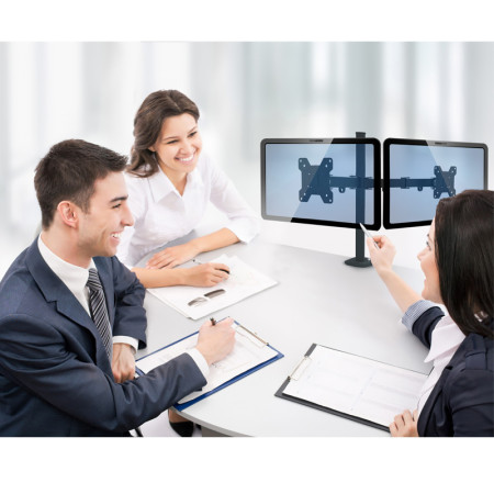 Držiak TV RED EAGLE AX PIXEL 13-27 TWIN na stôl rameno dvojité