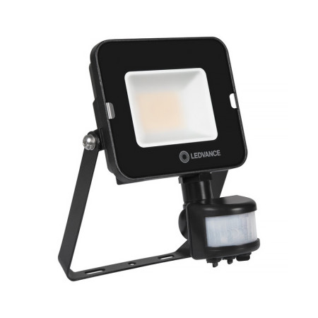 Reflektor LED 20W+PIR 4000K BK LEDVANCE FL COMPACT 20W/4000K SENZOR SYM100 BK 2000lm VC