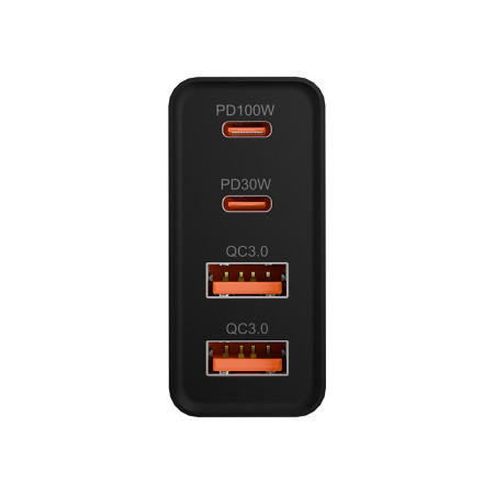 Adaptér 4xUSB 230V/5V-20V 2xUSBC+USBA2x BLOW 76-028 100W GaN PD+QC