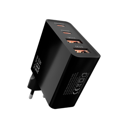 Adaptér 4xUSB 230V/5V-20V 2xUSBC+USBA2x BLOW 76-028 100W GaN PD+QC