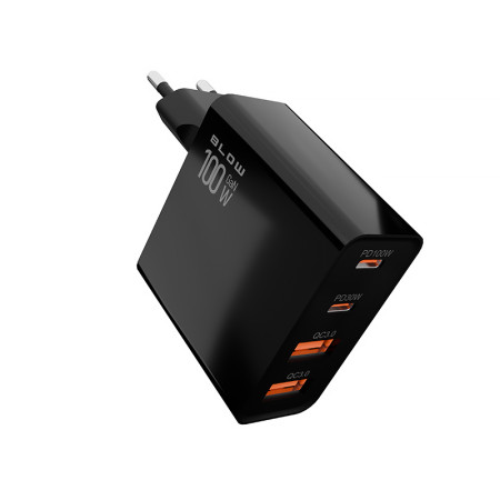 Adaptér 4xUSB 230V/5V-20V 2xUSBC+USBA2x BLOW 76-028 100W GaN PD+QC