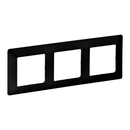 Trojrámček LEGRAND VALENA LIFE 754253 čierny