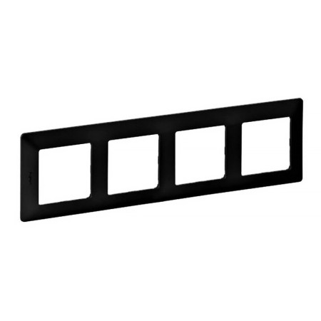 Štvorrámček LEGRAND VALENA LIFE 754254 čierny