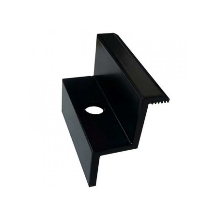 Hliníkový krajný úchyt  30mm čierny NO06124