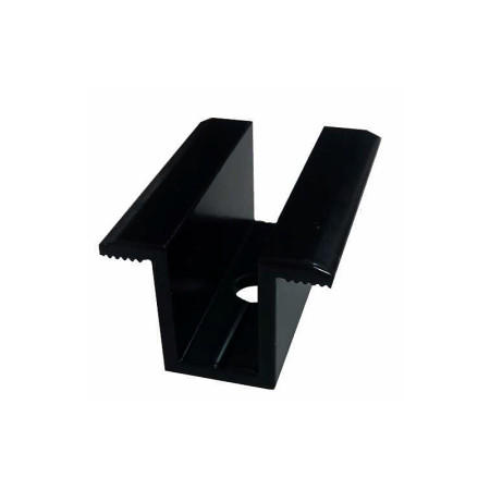 Hliníkový stredový úchyt  30mm čierny NO06124