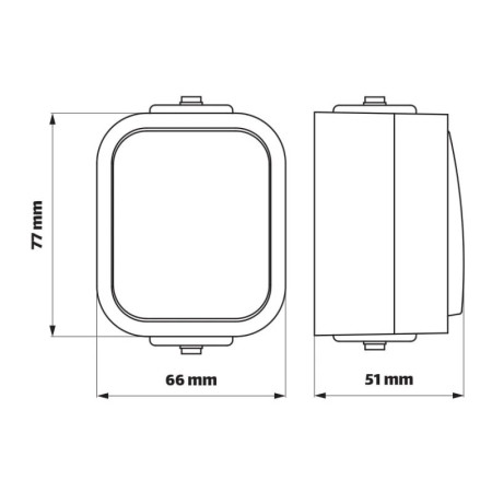 Vypínač č.6 VDT IP54 TIMEX WNT-5B2 hnedý