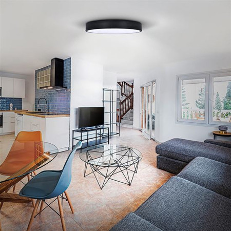 Stropnica LED 300mm 36W 3-6000K CCT 2100lm IP20 čierne SOLIGHT WO804-B