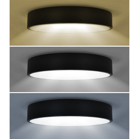 Stropnica LED 300mm 36W 3-6000K CCT 2100lm IP20 čierne SOLIGHT WO804-B