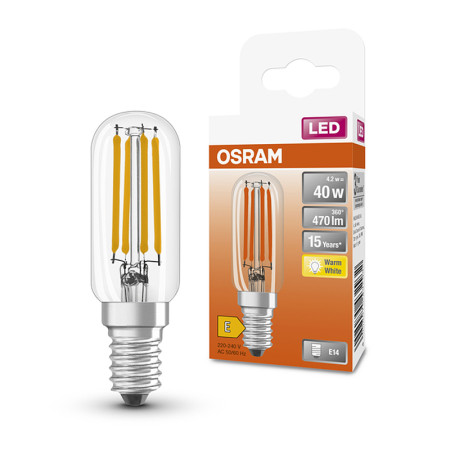 Žiarovka OSRAM LED T2640 E14 4,2W/827 FILAMENT digestorova