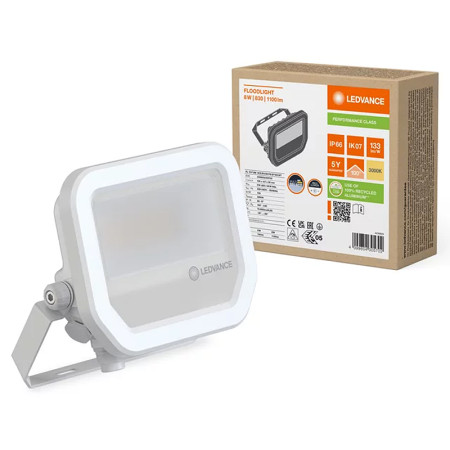 Reflektor LED 10 3000K WH LEDVANCE FL KLM 8W/6W/3000K SYM100 WT 1100/780lm PMC