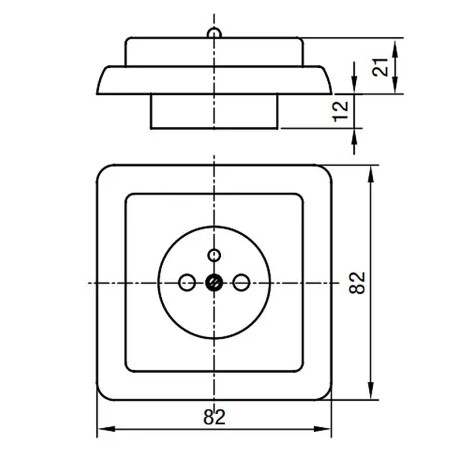 Jednozásuvka panelová SEZ Z3211