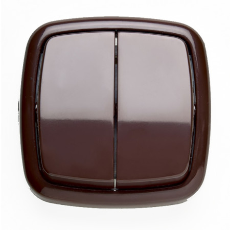 Vypínač lustrový č.5 TESLA MODUL 4FN57572.916 hnedý