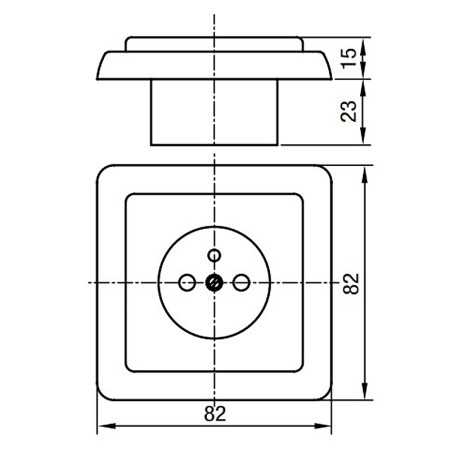 Jednozásuvka zapustená SEZ Z3111 biela