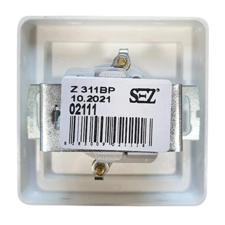 Jednozásuvka zapustená SEZ Z3111 biela