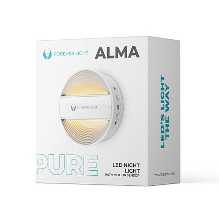 Svietidlo nočné LED FOREVER FLC-20 ALMA ACCU s pohybovým senzorom