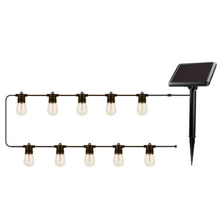 Reťaz svietiaca LED WW 10ks 7,5m IP44 ML15553 SOLÁRNA FOREVER FLS-60 SUNARI