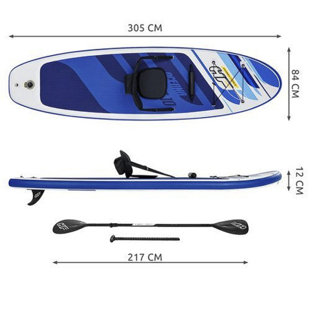 Paddleboard BESTWAY 65350 Hydro-Force Oceana set