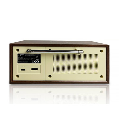 Rádio prenosné LTC LXLTC511BC BRDA hnedo-grafitové multimediálne +indukčná nabíjačka