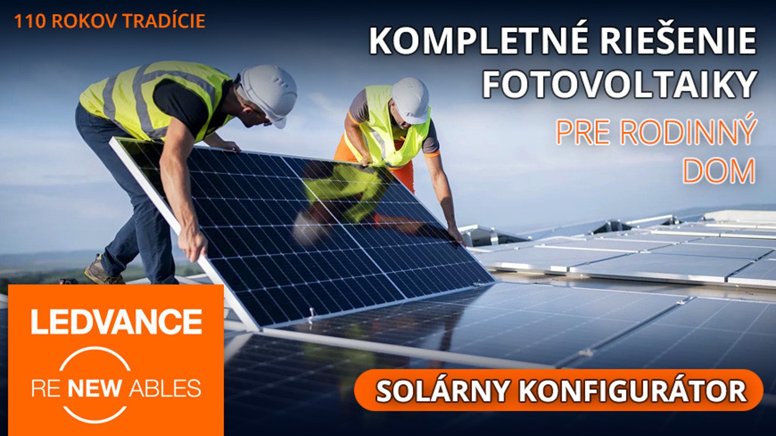 Kompletné riešenie fotovoltiky + solárny konfigurátor